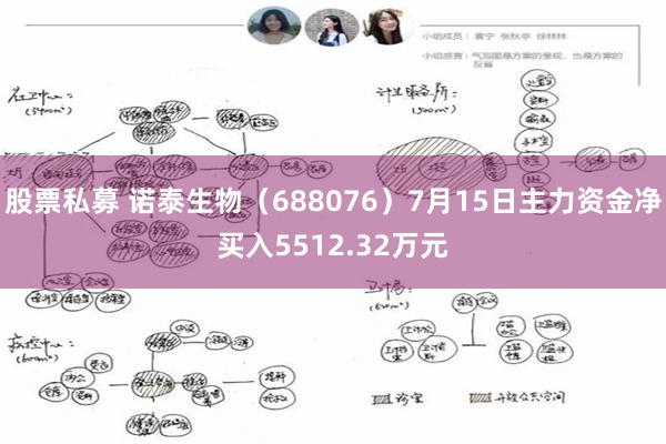 股票私募 诺泰生物（688076）7月15日主力资金净买入5512.32万元