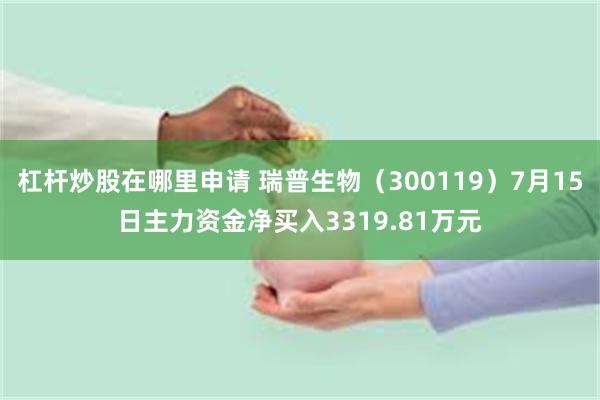 杠杆炒股在哪里申请 瑞普生物（300119）7月15日主力资金净买入3319.81万元