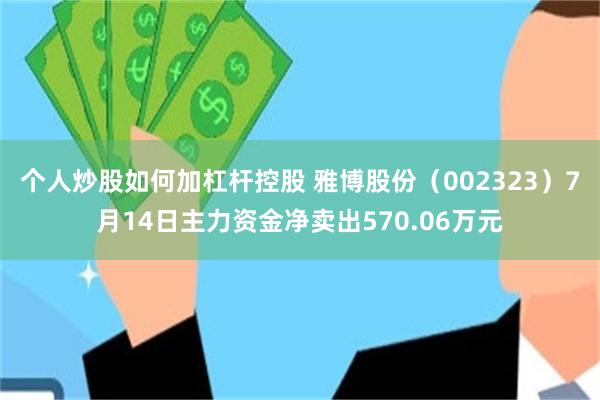 个人炒股如何加杠杆控股 雅博股份（002323）7月14日主力资金净卖出570.06万元