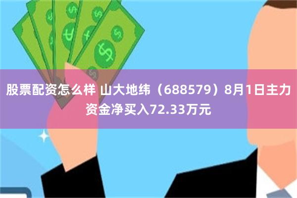 股票配资怎么样 山大地纬（688579）8月1日主力资金净买入72.33万元