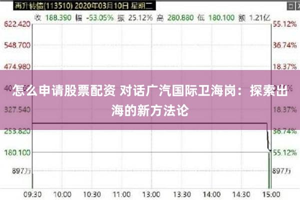怎么申请股票配资 对话广汽国际卫海岗：探索出海的新方法论