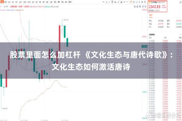 股票里面怎么加杠杆 《文化生态与唐代诗歌》：文化生态如何激活唐诗