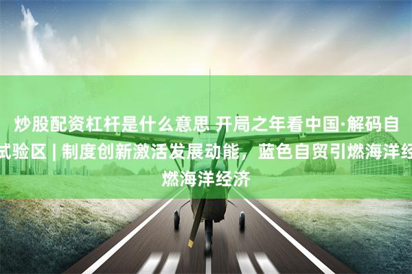 炒股配资杠杆是什么意思 开局之年看中国·解码自贸试验区 | 制度创新激活发展动能，蓝色自贸引燃海洋经济
