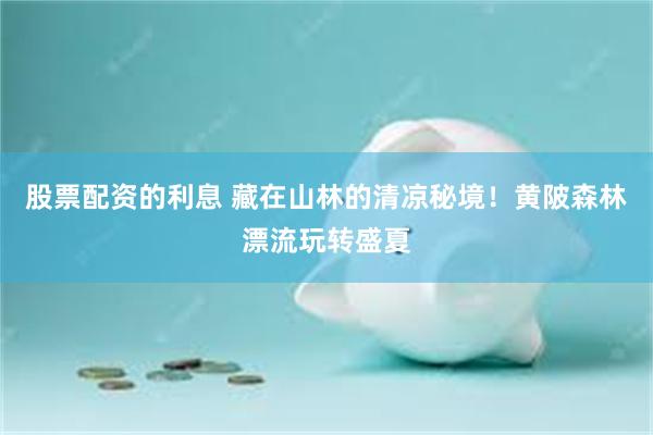 股票配资的利息 藏在山林的清凉秘境！黄陂森林漂流玩转盛夏